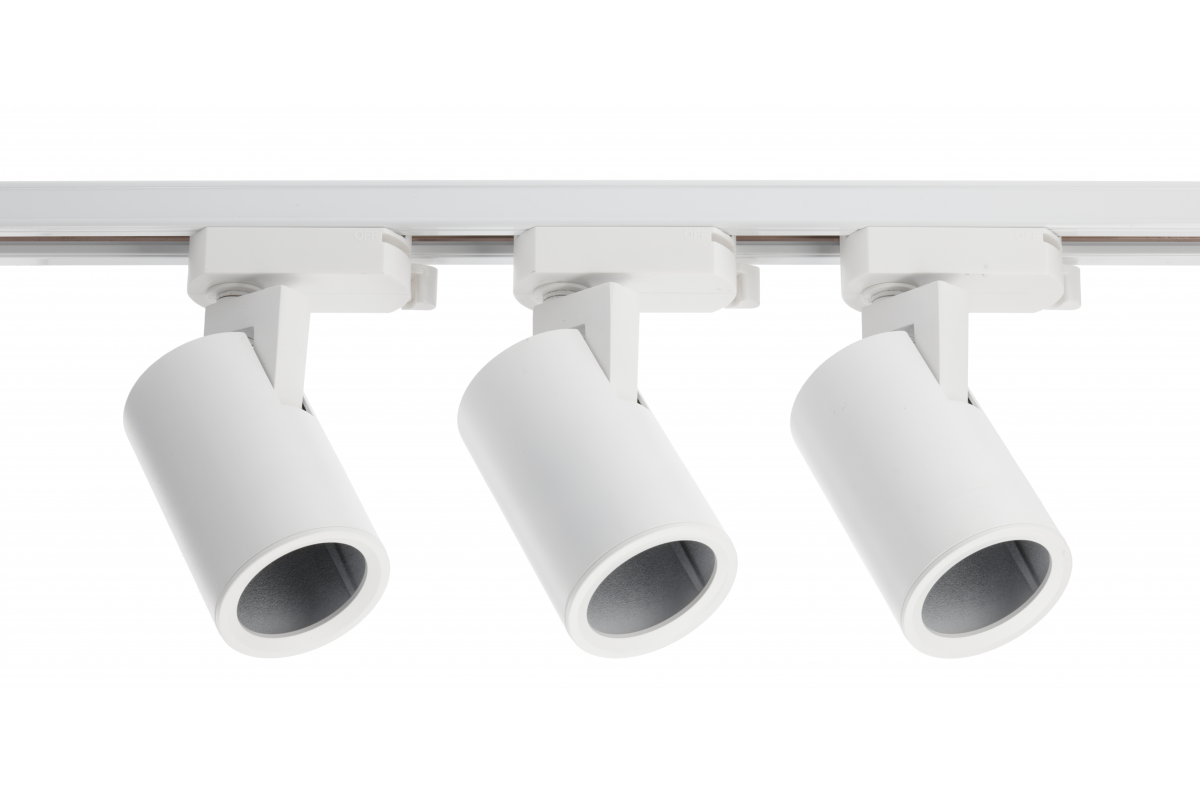 TRAX BIS single-phase set, 3*GU10 Bulbs, max. 3*20 W, track 1 m, white