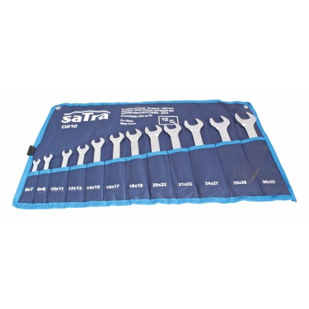12pc Double Open End Spanner Set