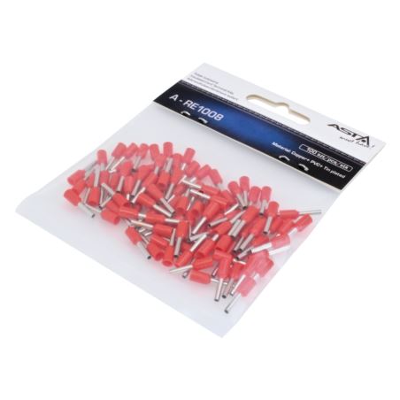 INSULATED CORD TERMINAL E1008-RED  /100 pcs/