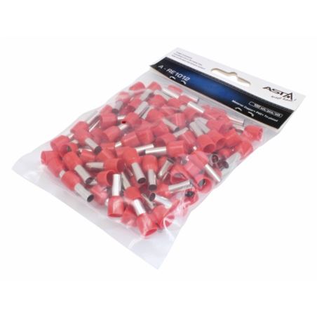 INSULATED CORD TERMINAL E1012-RED  /100 pcs/