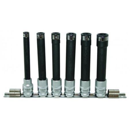 Cylinder-Head sockets E-profile with retaining ball