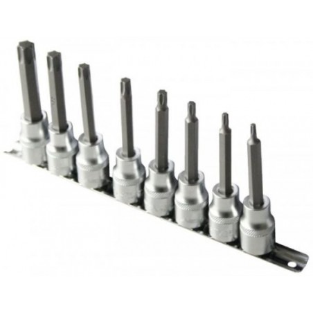 8pcs 1/2″ Torx Scrwedriver Socket (No Tamper)