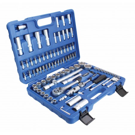 94pcs 1/4″ + 1/2″ Socket Set