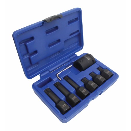 XZN BITS WITH ADAPTOR SET – IMPACT- 1/2”