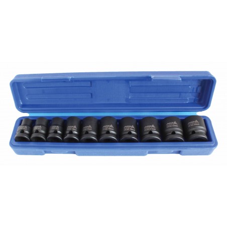 1/2” Sq High Torque Impact Socket Set Metric Hexagon Nut 10-24 Tool