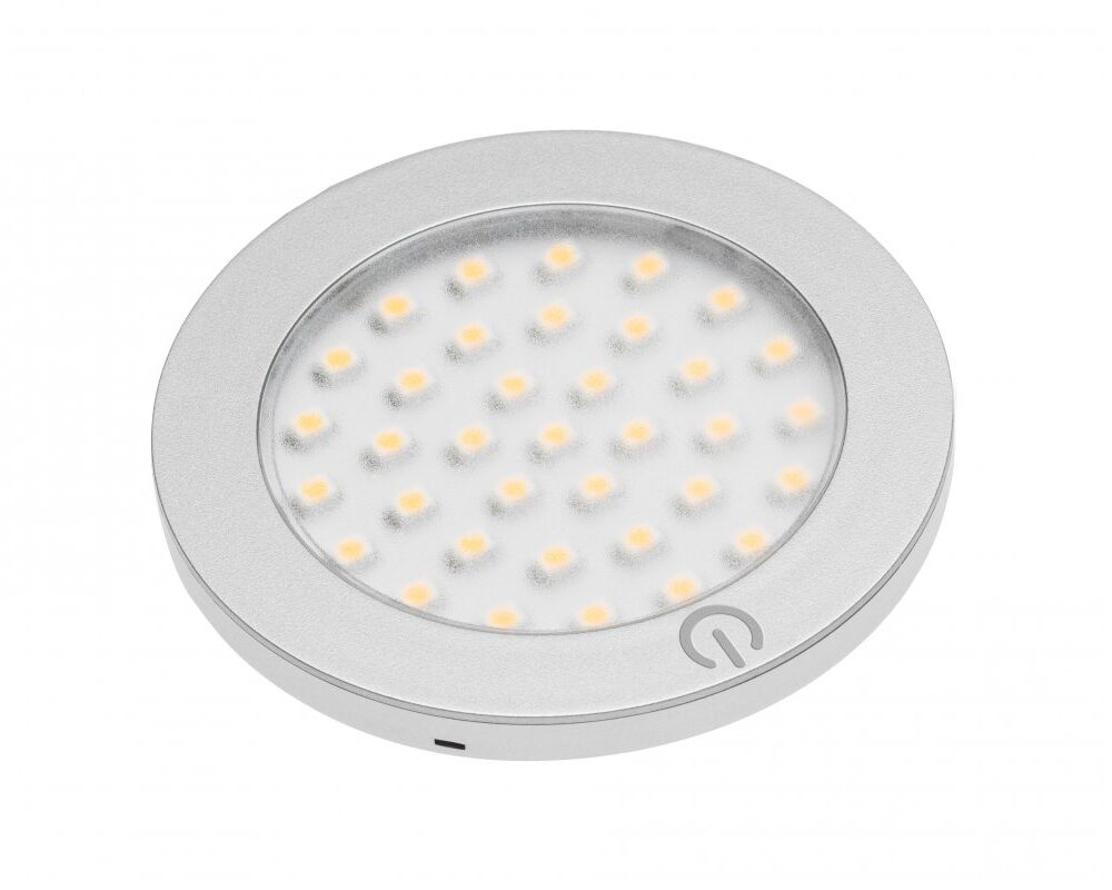 LED luminaire CASTELLO with switch, DC12V, 2.8 W, 4000K, cable mini AMP 2 m
