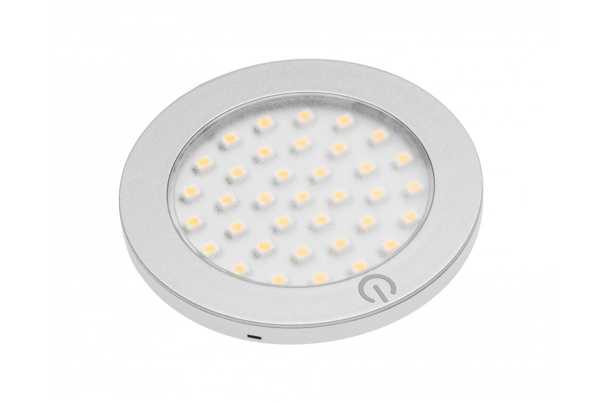LED luminaire CASTELLO with switch, DC12V, 2.8 W, 4000K, cable mini AMP 2 m