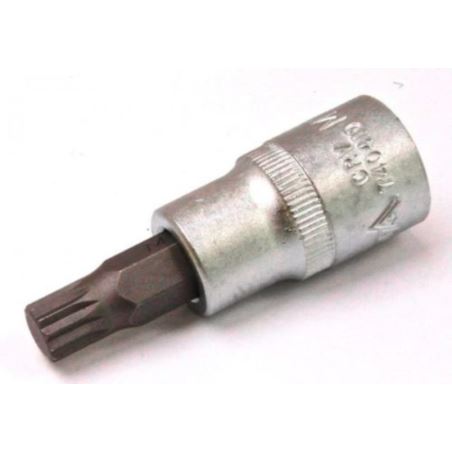 XZN BIT SOCKET MADE OF HIGH QUALITY CR-V STEEL AND S2 STEEL INTENDED FOR MANUAL USE.