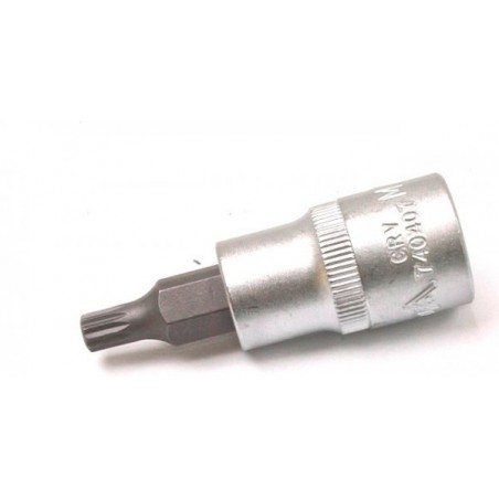 XZN BIT SOCKET MADE OF HIGH QUALITY CR-V STEEL AND S2 STEEL INTENDED FOR MANUAL USE.