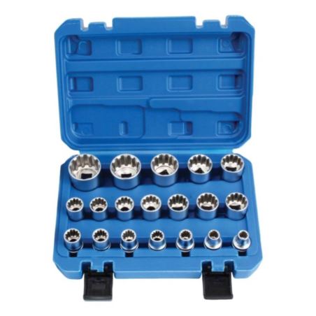SOCKET SET VARIO-PLUS 1/2” 19 pcs.