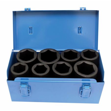 IMPACT SOCKETS 3/4” LONG – SET (8 PCS)