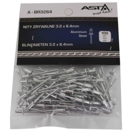 NIT ZRYWALNY AL 3,2x6,4 mm /zestaw 100 szt/