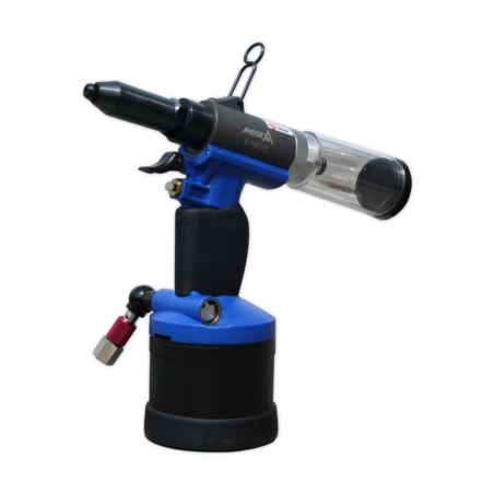 Riveter intended for blind rivets of aluminum and steel 2.4, 3.2, 4.0 and 4.8