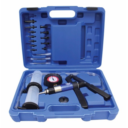 PRESSURE PUMP FOR DEAERATION AND REPLACEMENT OF BRAKE FLUID