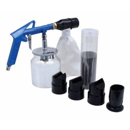 Air Sand Blaster With A 850ml Tank Container Bag Pneumatic Gun SATRA S-SG6PS