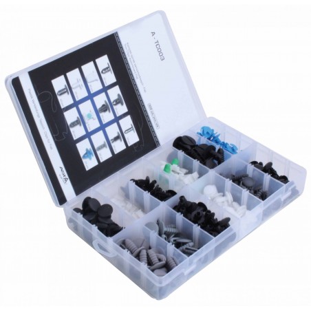 TRIM  CLIPS  ASSORTMENT DOWN FIAT  – 308 PCS