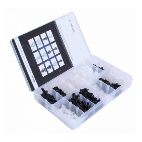 TRIM  CLIPS  ASSORTMENT DOWN  MITSUBISHI  – 370 PCS