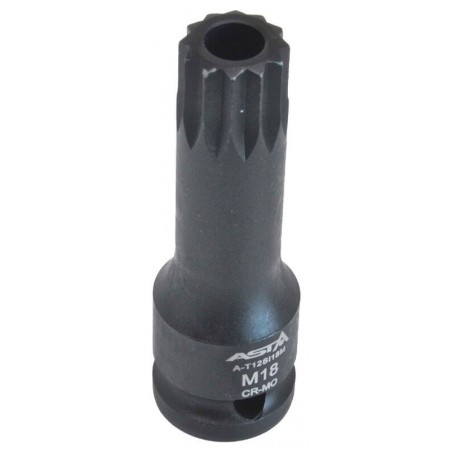 SPLINE IMPACT SOCKET 1/2'' TAMPER