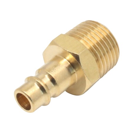 Pneumatic Quick Connect Coupling Adaptor Threaded Male 1/2" (Brass)