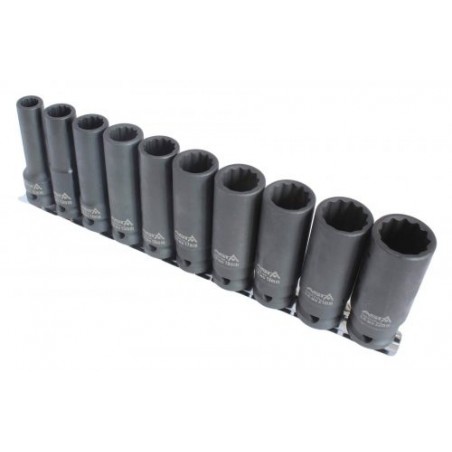 Impact Spline Socket Set 1/2 Long Socket Set