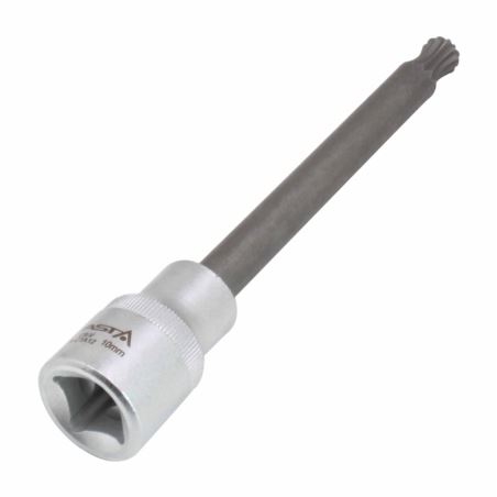 1/2" DR. X KOLMINKERTAINEN NELIKULMAINEN XZN10 PALLOPÄÄTERÄINEN PISTORASIA