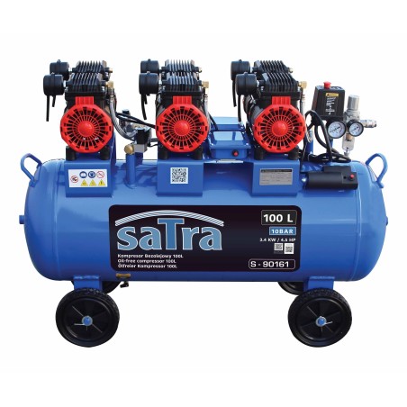 100L SUORAKÄYTTÖINEN ÖLJYTÖN ILMAKOMPRESSORI