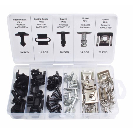 60PCS ENGINE UNDERTRAY COVER CLIPS SET