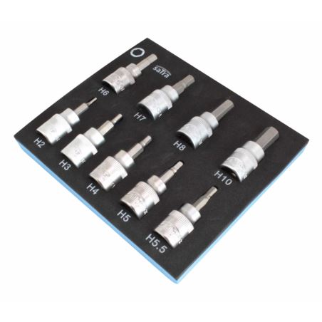 9PCS 3/8″ DR. HEX BIT SOCKET SET