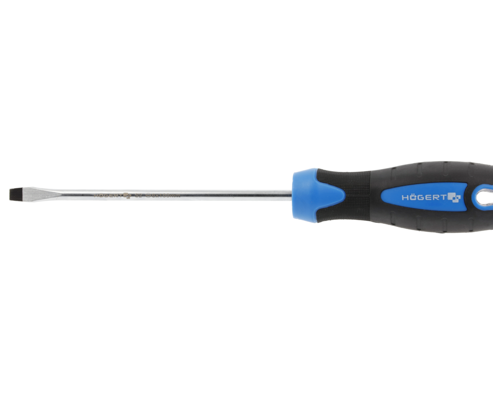 Slotted screwdriver 6x100 mm, S2 steel