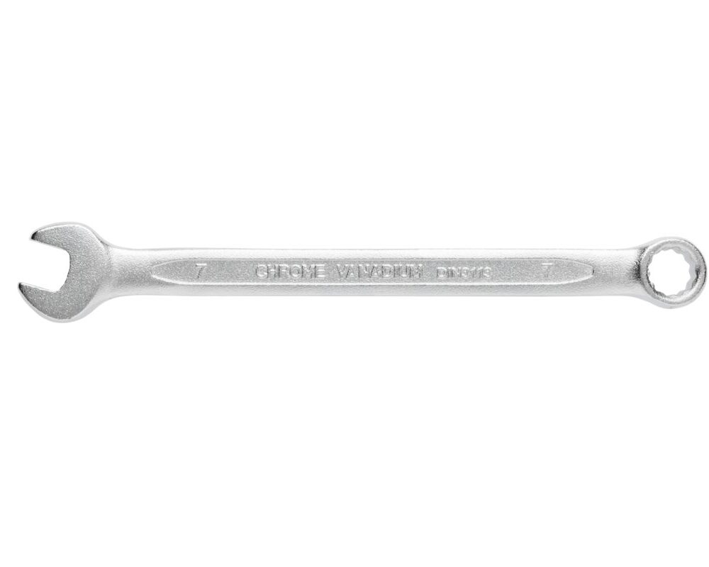 Combination spanner, CrV steel, 7 mm, DIN 3113
