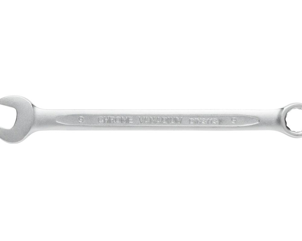 Combination spanner, CrV steel, 9 mm, DIN 3113