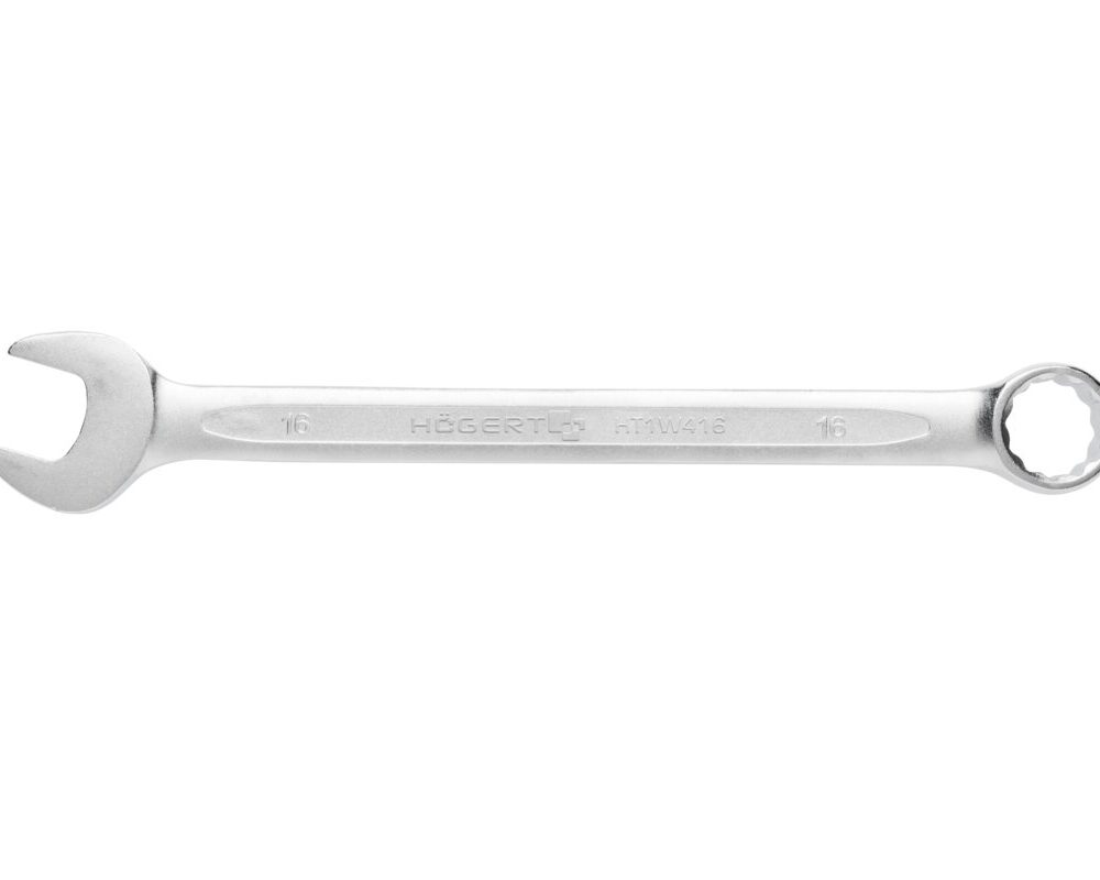 Combination spanner, CrV steel, 16 mm, DIN 3113