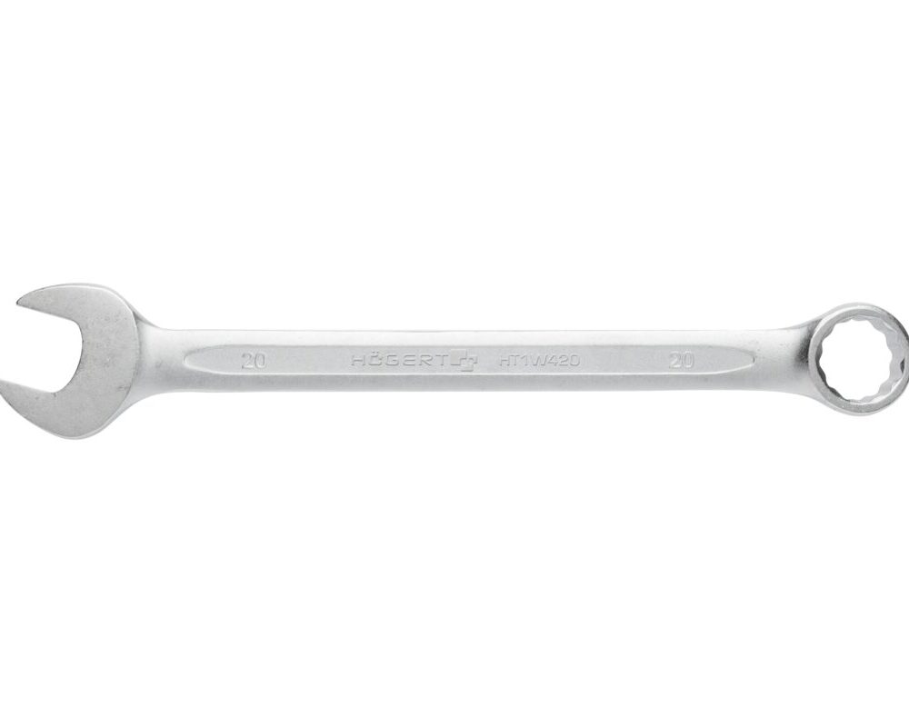 Combination spanner, CrV steel, 20 mm, DIN 3113