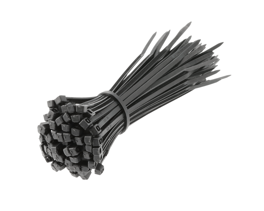 Nylon Cable Ties 2.5 x 100 mm, 100 pcs, Black