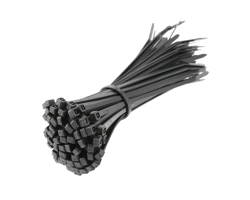 Nylon Cable Ties 3.6 x 140 mm, 100 pcs, Black