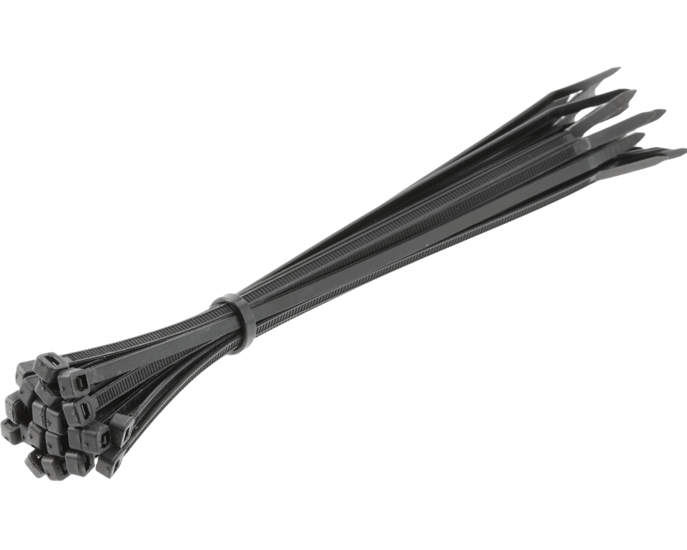 Nylon Cable Ties 3.6 x 200 mm, 25 pcs, Black