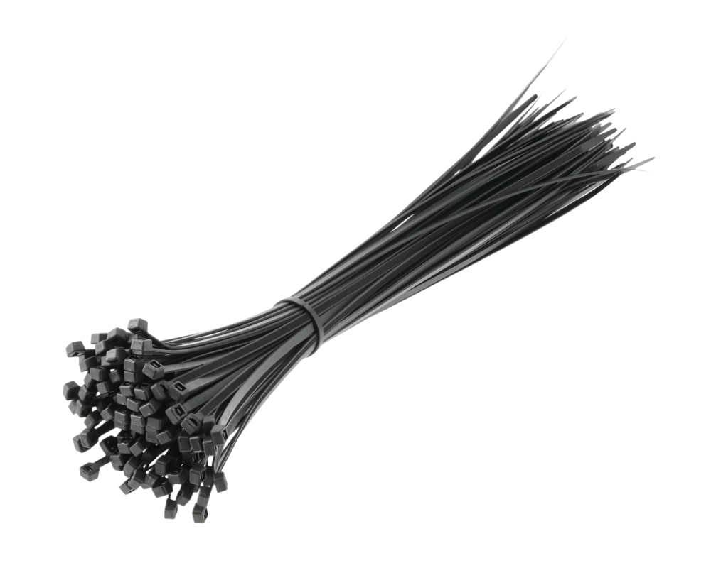 Nylon Cable Ties 4.8 x 370 mm, 100 pcs, Black