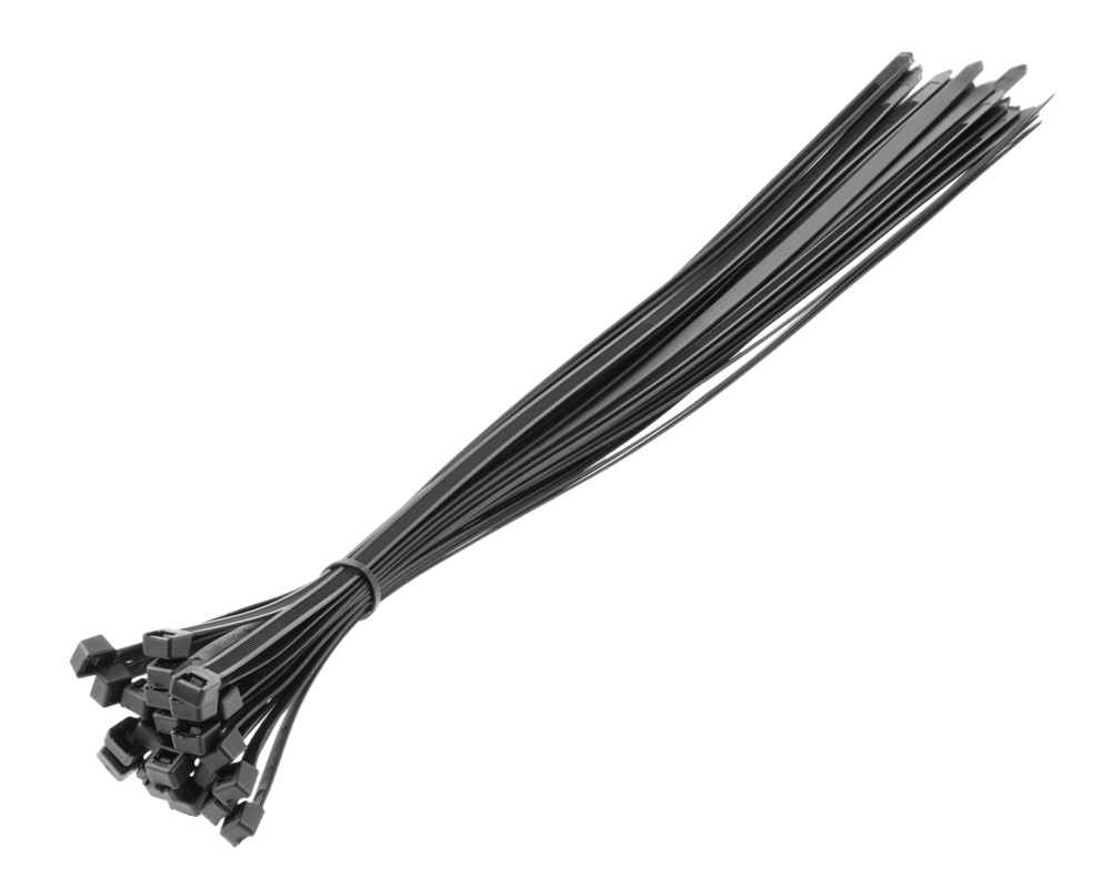 Nylon Cable Ties 9 x 600 mm, 25 pcs, Black