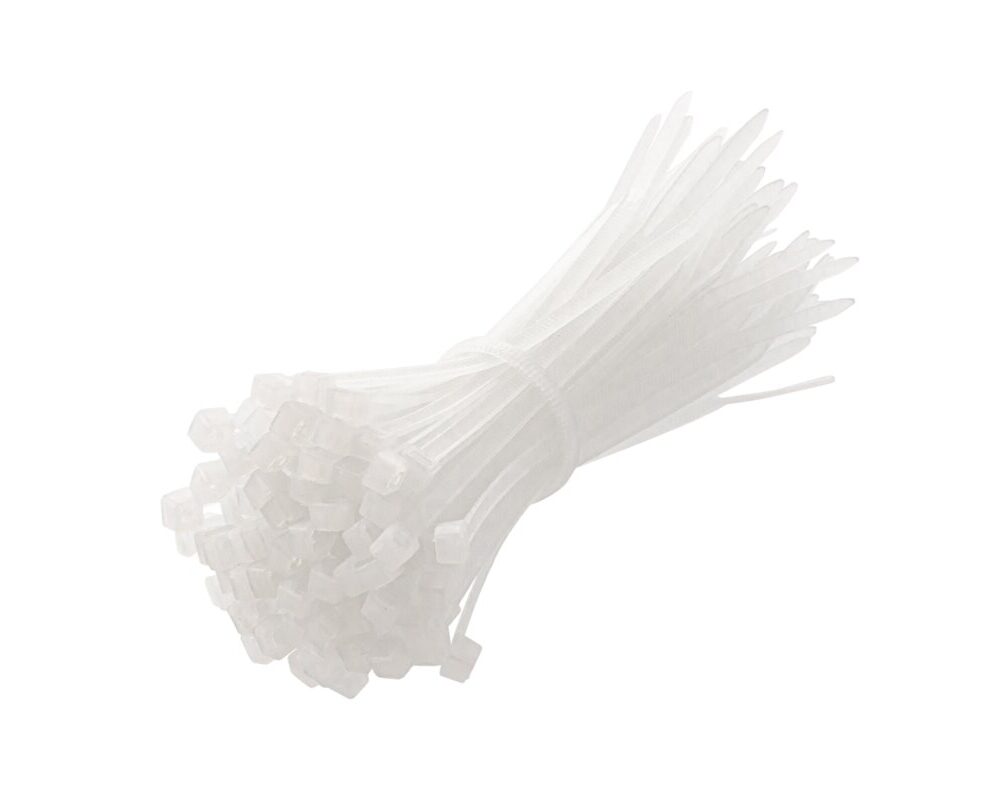 Nylon Cable Ties 2.5 x 100 mm, 100 pcs, White