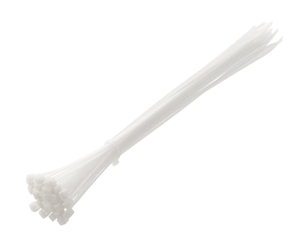 Nylon Cable Ties 3.6 x 300 mm, 25 pcs, White
