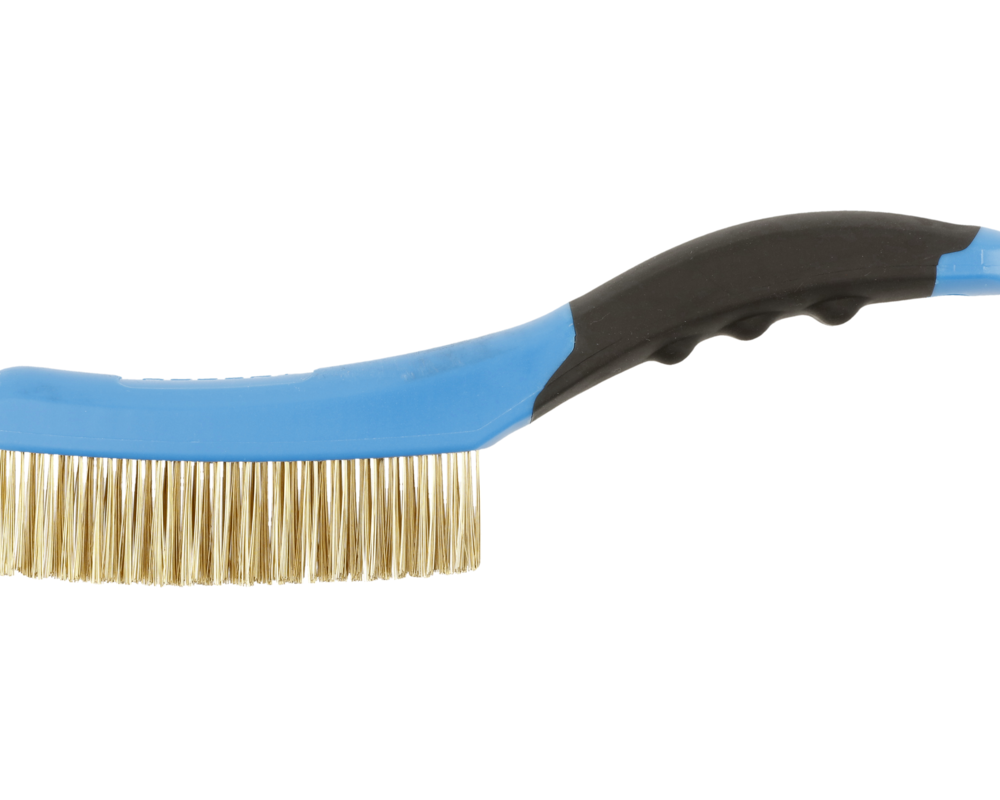 Brass wire brush, 4 x 16