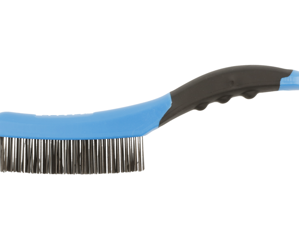 Steel wire brush, 4 x 16