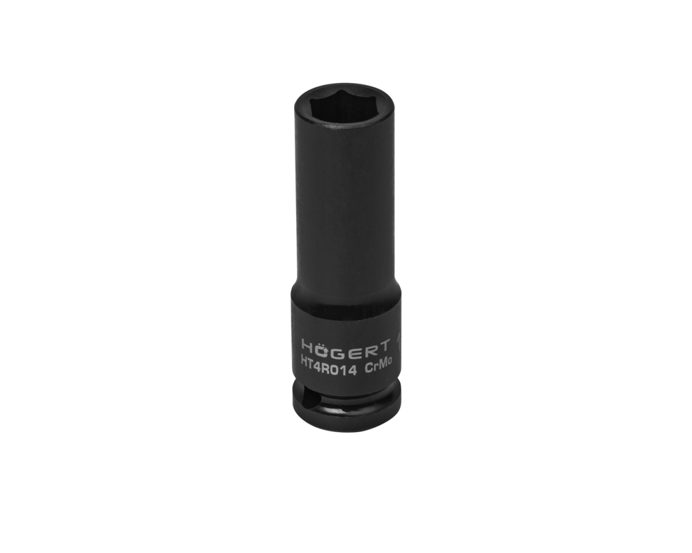 Impact socket 1/2", 14 mm, CrMo, deep