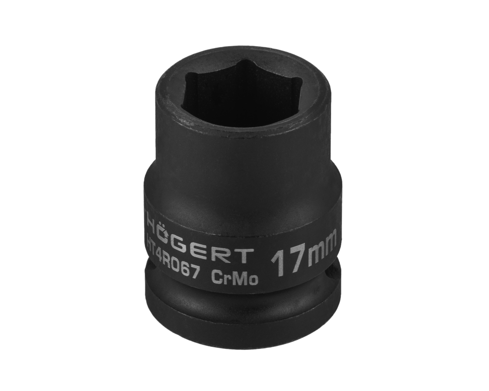 Impact socket 1/2" 17mm short