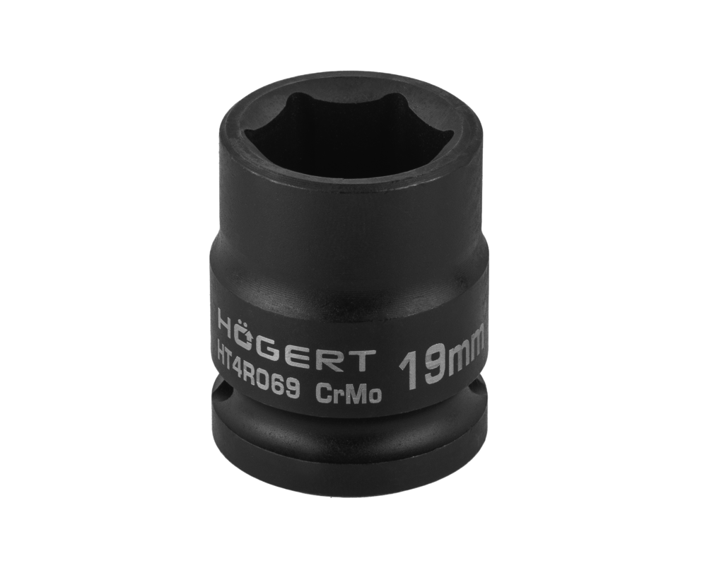 Impact socket 1/2" 19mm short