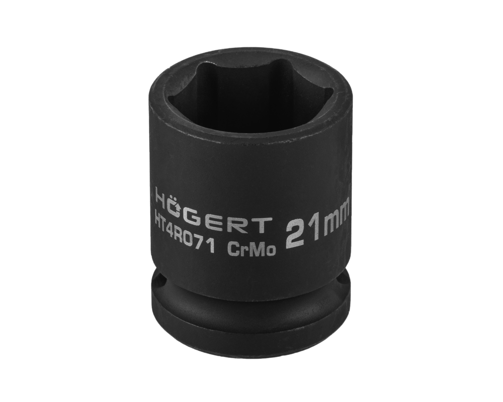 Impact socket 1/2" 21mm short
