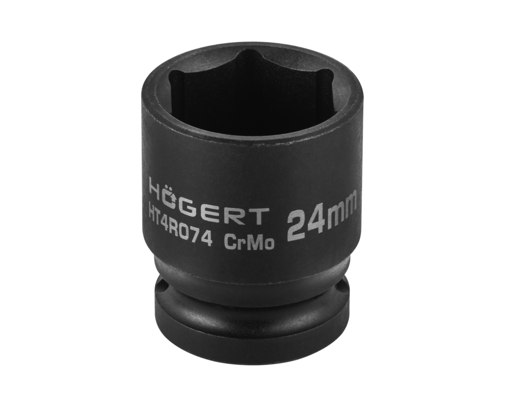 Impact socket 1/2" 24mm short