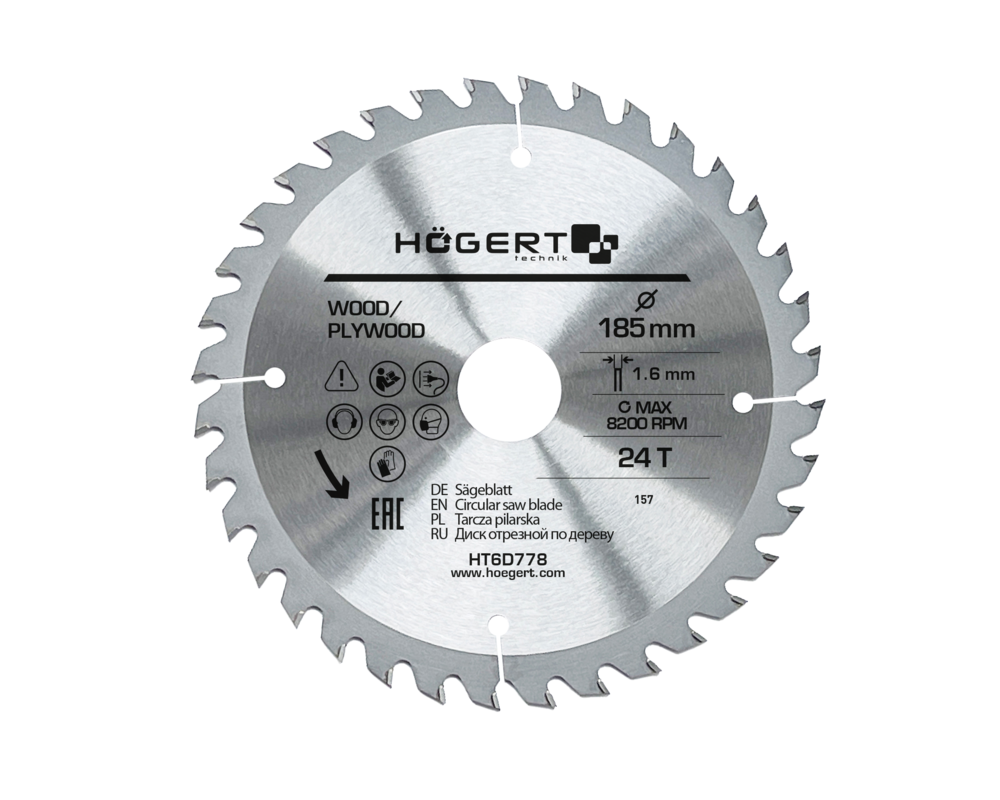 TCT saw blade 185x24Tx30