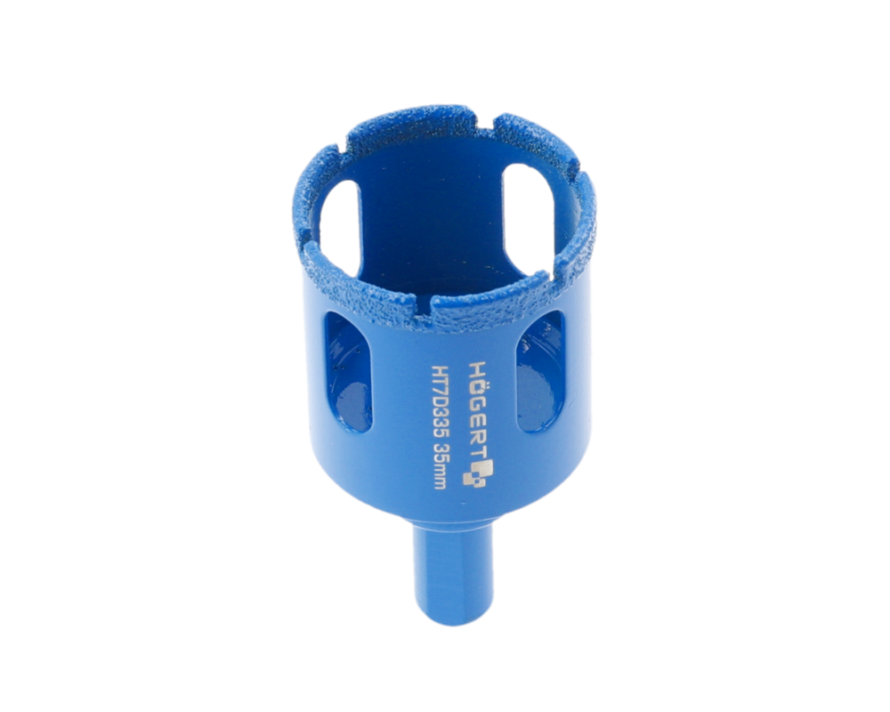 Diamond hole saw 35 mm, drill holder