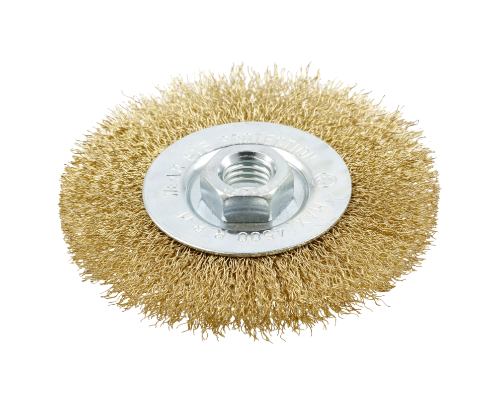 Abrasive brush 75mm, steel, M14